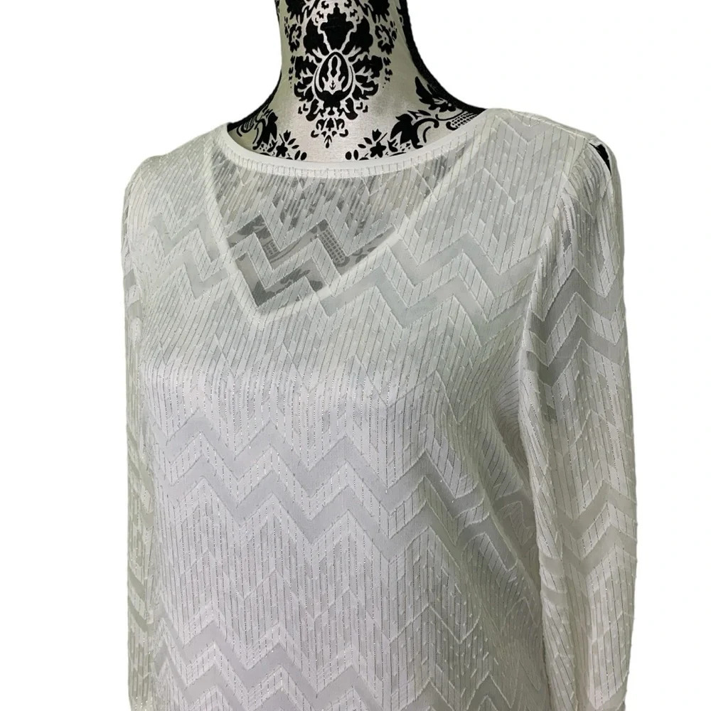 Joseph Ribkoff Chiffon Blouse - Picture 2 of 12